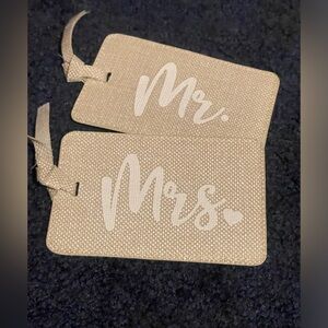 Mr. & Mrs. Luggage tags